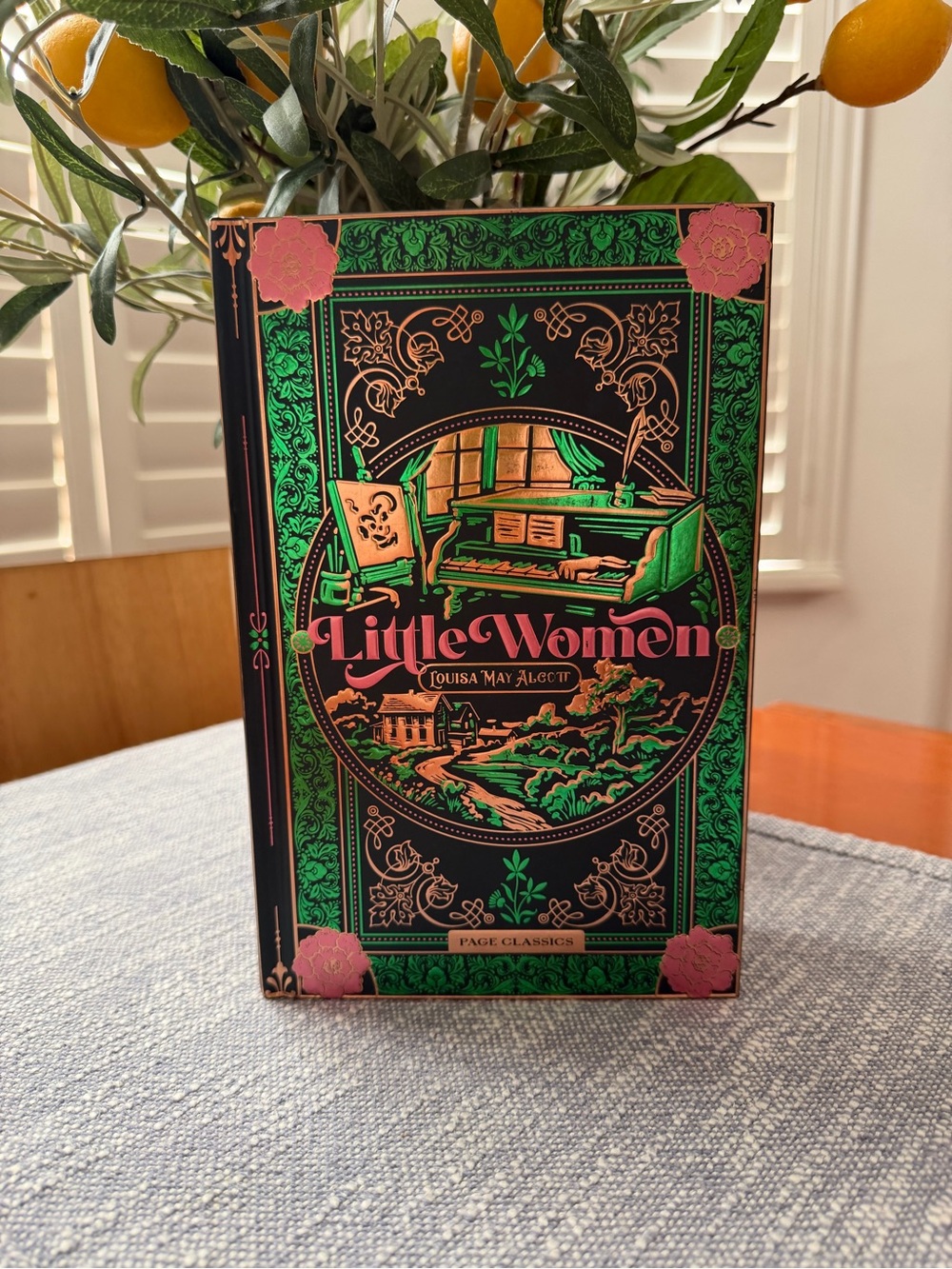 Little Women Decorative Classic Hardcover – Green and Pink